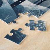 Nordischer Moonlit-Wald, kundenspezifisch Puzzle (Seite)