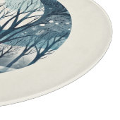 Nordischer Moonlit-Wald, kundenspezifisch Schneidebrett (Ecke)