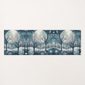 Nordischer Moonlit-Wald, kundenspezifisch Yogamatte (Rückseite (Horizontal))
