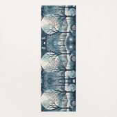Nordischer Moonlit-Wald, kundenspezifisch Yogamatte (Rückseite)