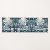 Nordischer Moonlit-Wald, kundenspezifisch Yogamatte (Vorderseite (Horizontal))