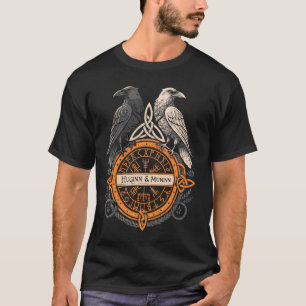 Nordischer Rabe Huginn und Muninn keltischer Vegvi T-Shirt