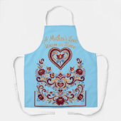 Nordischer Rosemaling-Schürze, Mutterliebe Schürze (Vorderseite)