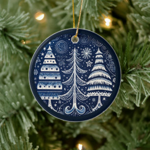 Nordischer Schmuck Keramik Ornament