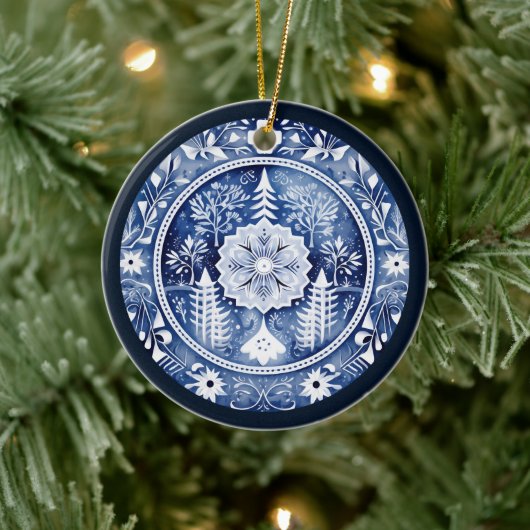 Nordischer Schmuck Keramik Ornament (Baum)