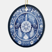 Nordischer Schmuck Keramik Ornament (Links)