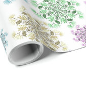 Nordischer Schneegarten Geschenkpapier (Rolleneckpunkt)