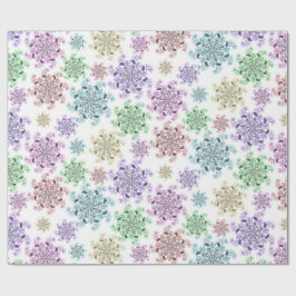 Nordischer Schneegarten Geschenkpapier