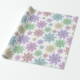 Nordischer Schneegarten  Geschenkpapier
