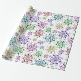 Nordischer Schneegarten  Geschenkpapier