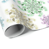 Nordischer Schneegarten  Geschenkpapier (Rolleneckpunkt)