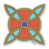 Nordischer Schutz vor Hexerei oder Hexenknochen Aufkleber (Vorderseite)