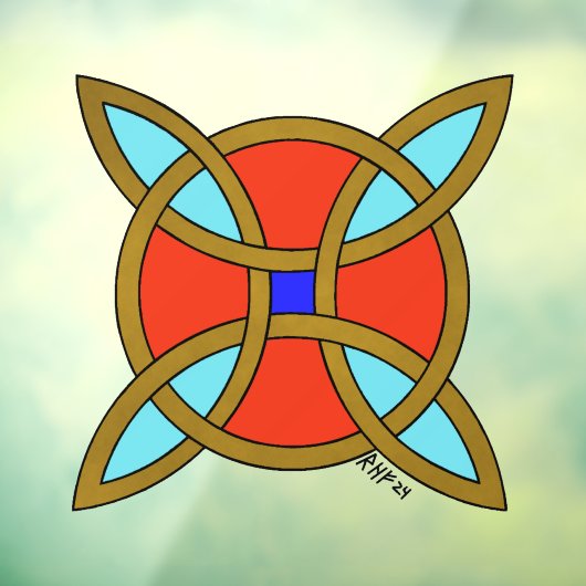 Nordischer Schutz vor Hexerei oder Hexenknochen Fensteraufkleber (Blatt 3)