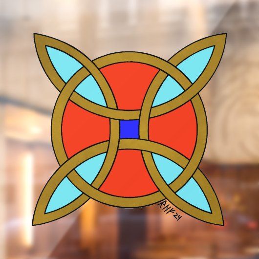 Nordischer Schutz vor Hexerei oder Hexenknochen Fensteraufkleber (Blatt 2)