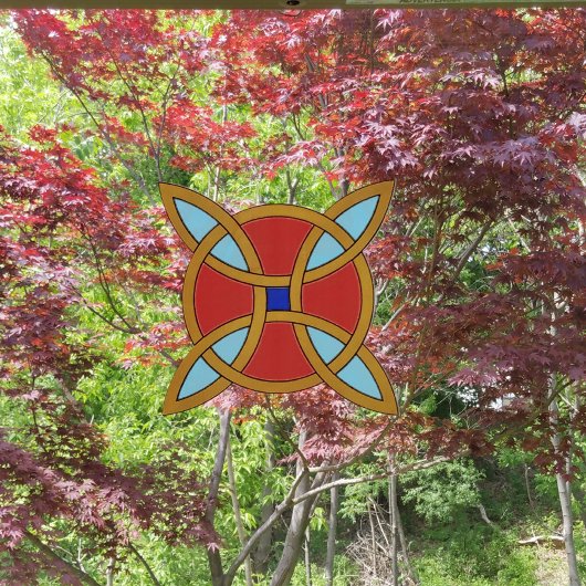 Nordischer Schutz vor Hexerei oder Hexenknochen Fensteraufkleber