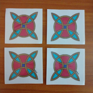 Nordischer Schutz vor Hexerei oder Hexenknochen Fensteraufkleber