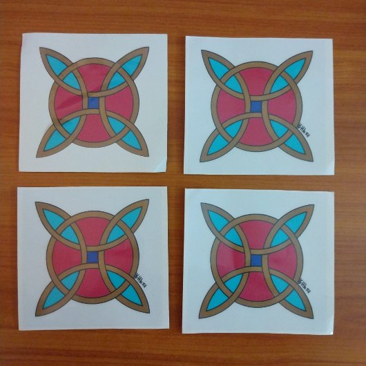 Nordischer Schutz vor Hexerei oder Hexenknochen Fensteraufkleber