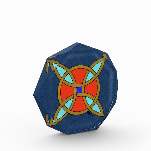 Nordischer Schutz vor Hexerei oder Hexenknochen Fotoblock (Links)