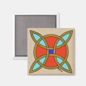 Nordischer Schutz vor Hexerei oder Hexenknochen Magnet (Vorderseite/Rückseite)