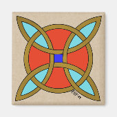 Nordischer Schutz vor Hexerei oder Hexenknochen Magnet (Vorne)