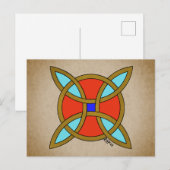 Nordischer Schutz vor Hexerei oder Hexenknochen Postkarte (Vorne/Hinten)