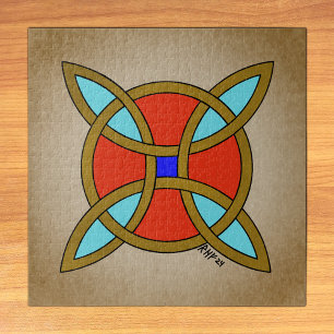 Nordischer Schutz vor Hexerei oder Hexenknochen Puzzle