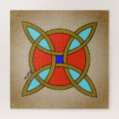 Nordischer Schutz vor Hexerei oder Hexenknochen Puzzle (Horizontal)