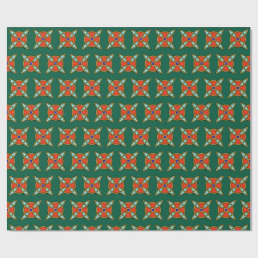 Nordischer Schutz vor Hexerei oder Hexenknoten Geschenkpapier (Flach)