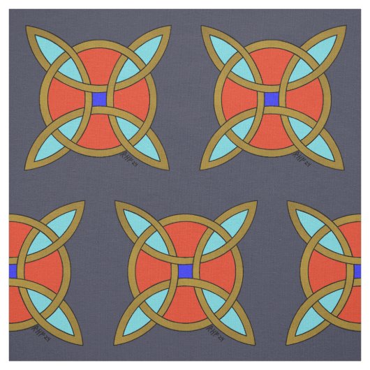 Nordischer Schutz vor Hexerei oder Hexenknoten Stoff (Muster)