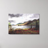 Nordischer See im Herbst: Canvas Print Standard Leinwanddruck (Vorderseite)
