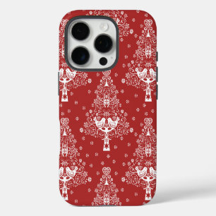 Nordischer skandinavischer Weihnachtsbaum-Zauber iPhone 16 Pro Hülle