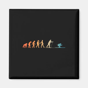 Nordischer Skikunst Männer Frauen Snowboard Skifah Magnet