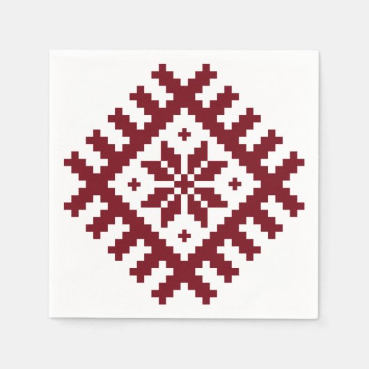 Nordischer Stern Serviette (Vorderseite)