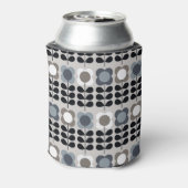 Nordischer Stil, abstraktes Blumenmuster. Dosenkühler (Kanne Rückseite)