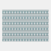 Nordischer Strick Weihnachtsmuster Geschenkpapier Set (Vorderseite 3)