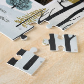 Nordischer Wald | Woodland Winterweihnachtsfest Fo Puzzle (Seite)