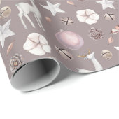 Nordischer Weihnachtsskandinavischer Hirsch Geschenkpapier (Rolleneckpunkt)