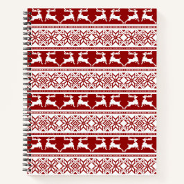 Nordischer Weihnachtsskandinavischer Rentier Notizblock