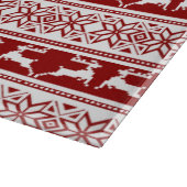 Nordischer Weihnachtsskandinavischer Rentier Schneidebrett (Ecke)