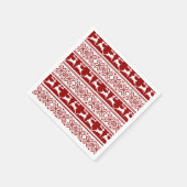 Nordischer Weihnachtsskandinavischer Rentier Serviette (Ecke)