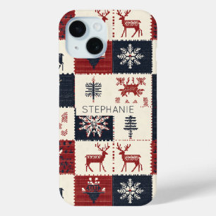 Nordischer WeihnachtsStrick   Rentierfische und Sc Case-Mate iPhone Hülle