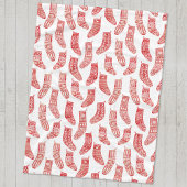 Nordischer WeihnachtsStrumpf Fleecedecke