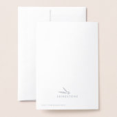 Nordischer Weihnachtssüßer Gemusterter Feiertag Folienkarte (Rückseite mit Umschlag)