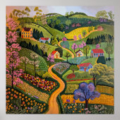 Nordisches Abstrakt geometrisches Poster (Matte) 1 (Vorne)