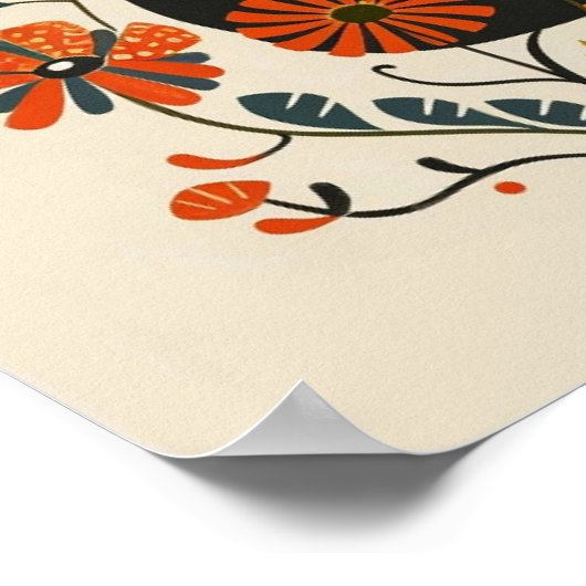 Nordisches Abstrakt geometrisches Poster (Matte) 1 (Ecke)