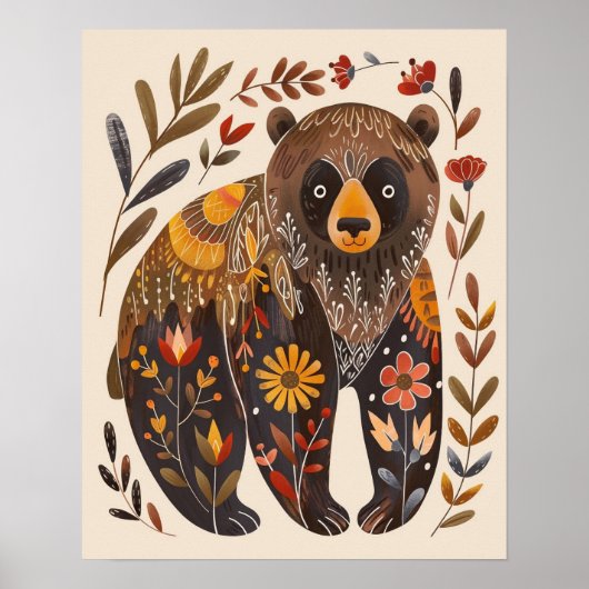 Nordisches Abstrakt geometrisches Poster (Matte) 1 (Vorne)