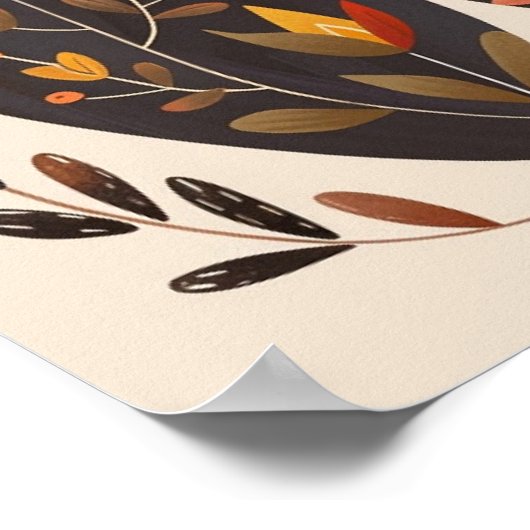 Nordisches Abstrakt geometrisches Poster (Matte) 1 (Ecke)