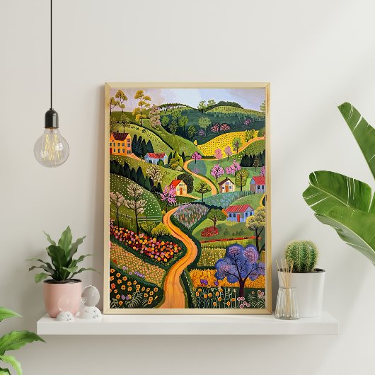 Nordisches Abstrakt geometrisches Poster (Matte) 1