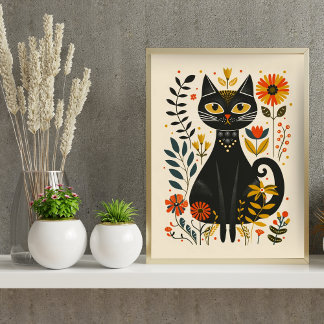 Nordisches Abstrakt geometrisches Poster (Matte) 1