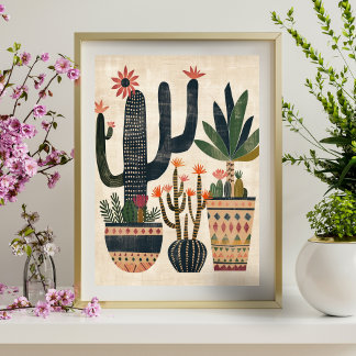 Nordisches Abstrakt geometrisches Poster (Matte) 1